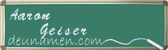 Aaron Geiser Visitenkarte